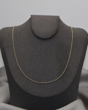 Tiffany & Co 18k Elsa Peretti Small Chain Necklace 2G / 16in / 1.1mm N1506
